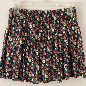 Vintage Pink Floral Skater Skirt